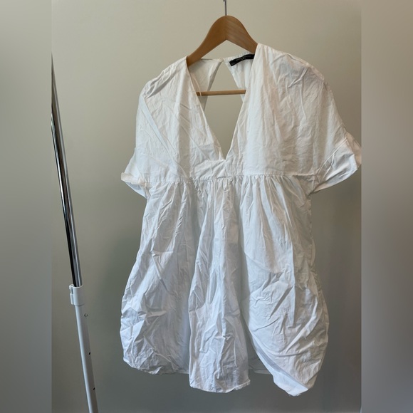 Zara White Mini Summer Dress XS - Picture 1 of 3